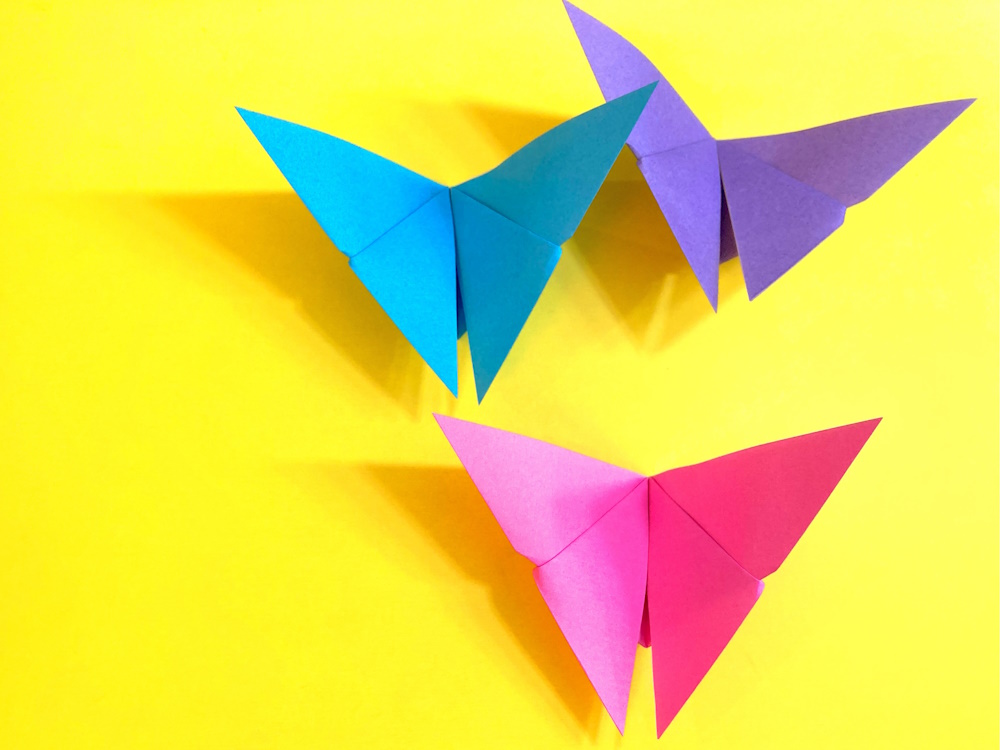 折り紙　羽ばたくちょうちょ(蝶々)の簡単な作り方